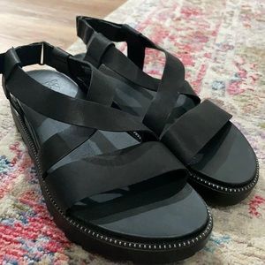 Sorel Black Sandals
